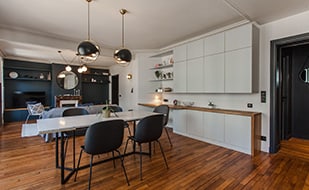 Un appartement de 110m2 entièrement rénové à Levallois - Salle à manger